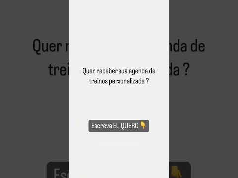 Você quer sua agenda de treinos personalizada?