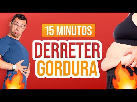 🔴 QUEIME ATÉ 300 CALORIAS em 15 Minutos em CASA | TREINO para SECAR a BARRIGA (SEM IMPACTO)