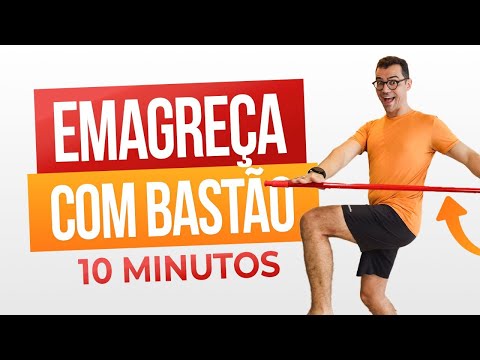 CAMINHADA EM CASA com CABO DE VASSOURA | 10 minutos | Iniciantes | PERCA BARRIGA RÁPIDO