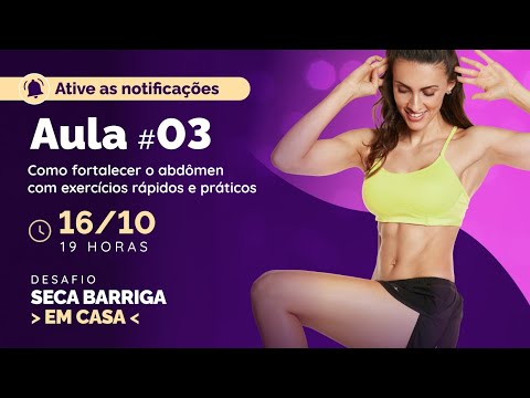 Desafio Seca Barriga – Aula 3 – Efeito de Cinta Natural (Adeus Diástase)